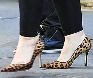 Candid leopard print high heel pumps