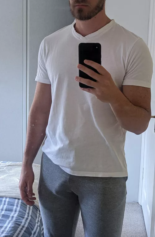 Grey sweats...always a crowd pleaser