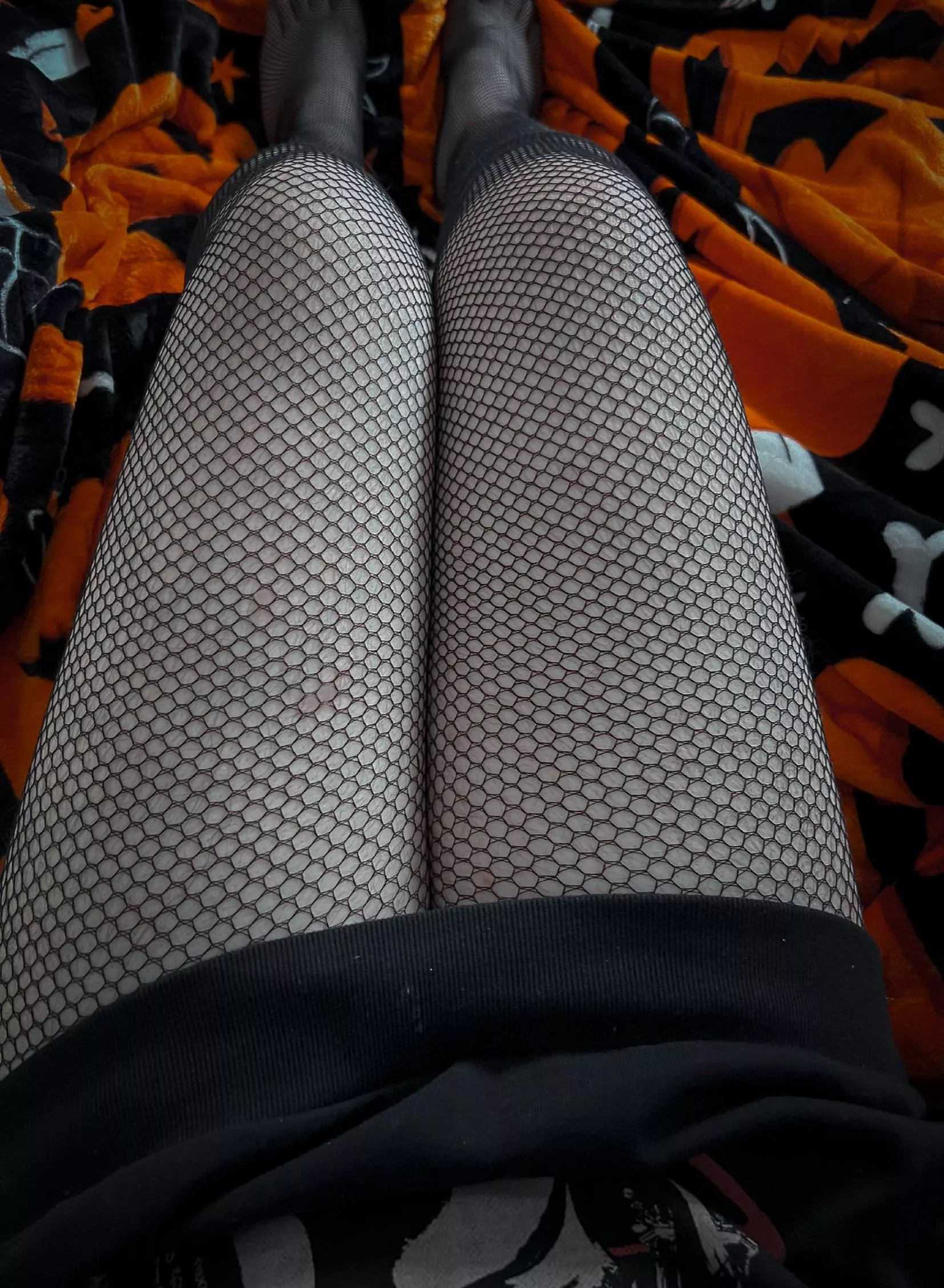 I got these cute fishnet stockings today 🫣
