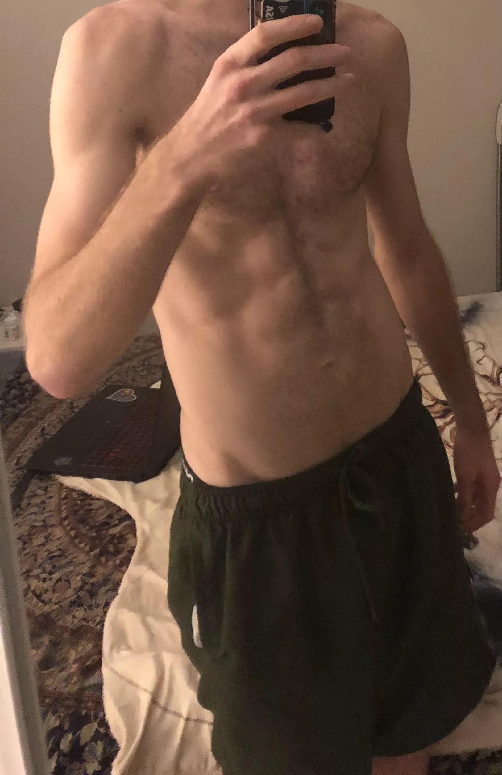Just want to share what clean eating can achieve (I realise I’m skinny, I broke both my hands earlier this year, so haven’t lifted for a while)