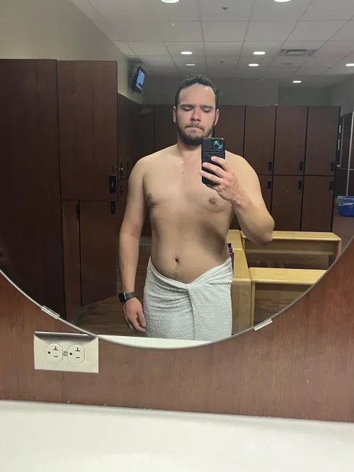 Pretty excited that my chest and arms are starting to get bigger. Working out definitely helps improve mental health!