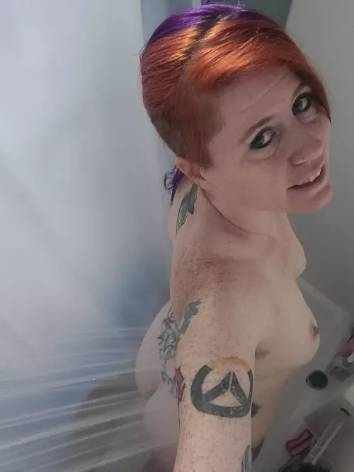 Shower time. Not washing my hair!