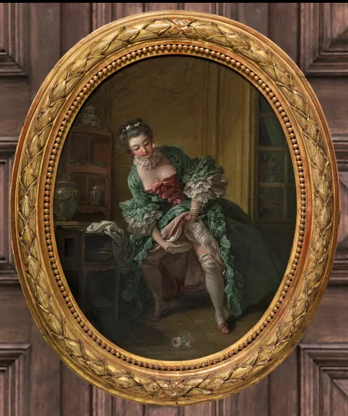 Sir, I did commission a local artist to produce a beautiful painting in the modern 'realism' style. I thought to hang it in the hall for guests to admire, but Lady B___ expresses displeasure and notes that it resembles Maid Elspeth. In haste I place it