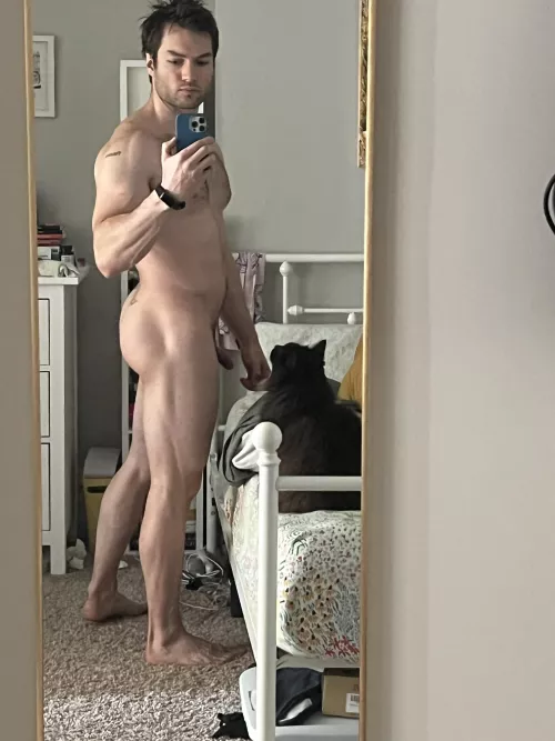 Who likes a good flaccid penis pic? ✋ (31) (yes my cat is obsessed with me and it’s mutual)