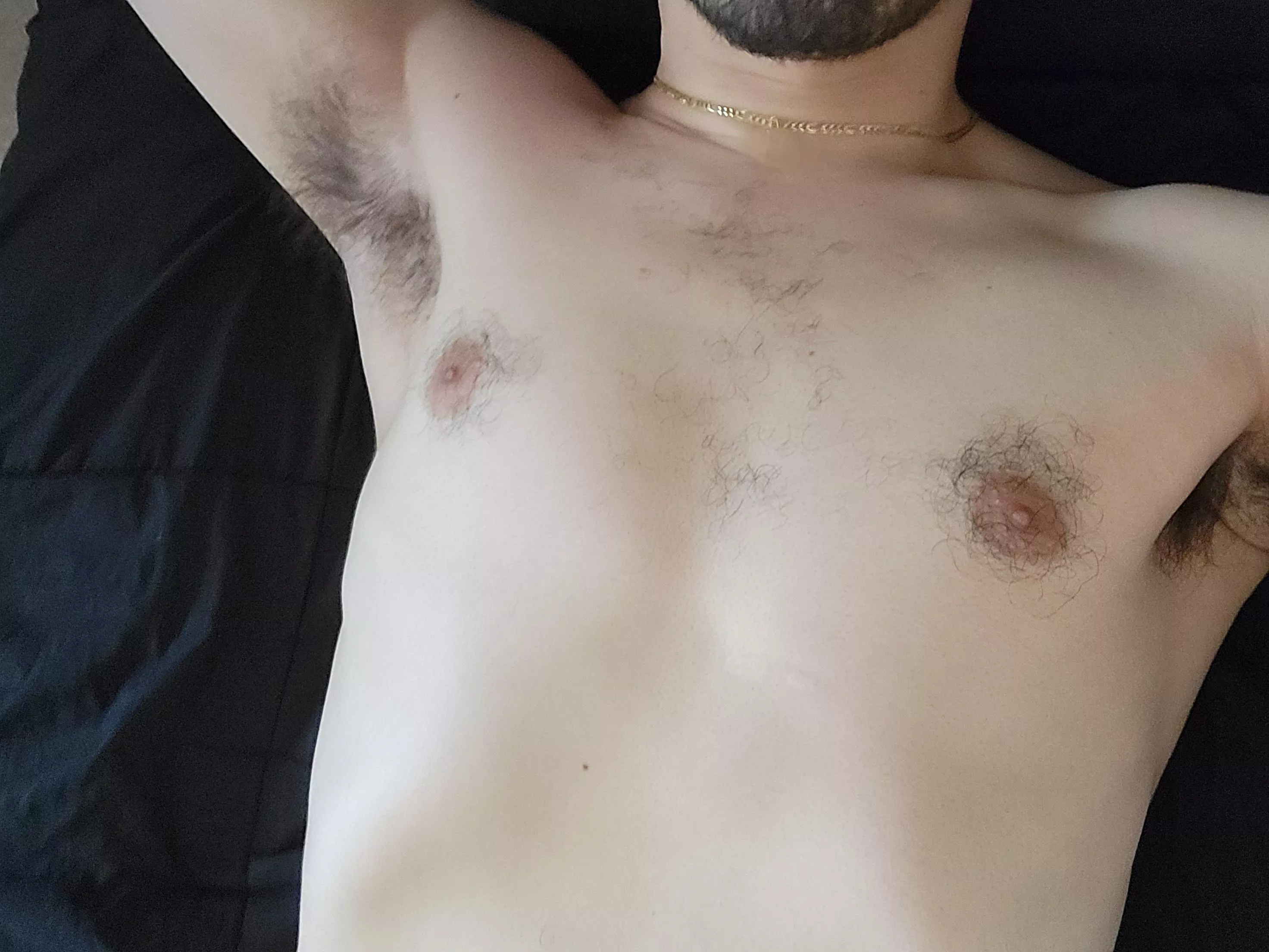 you gonna snuggle into my pits before or after I shower?