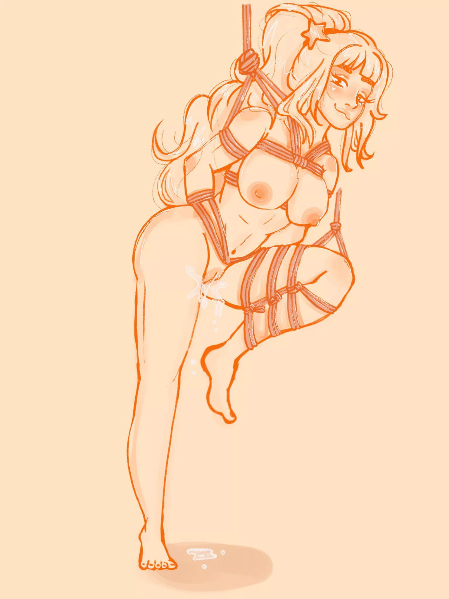 Ezra from Distortion Detective loves being tied up! Commission (makkygoingdark)