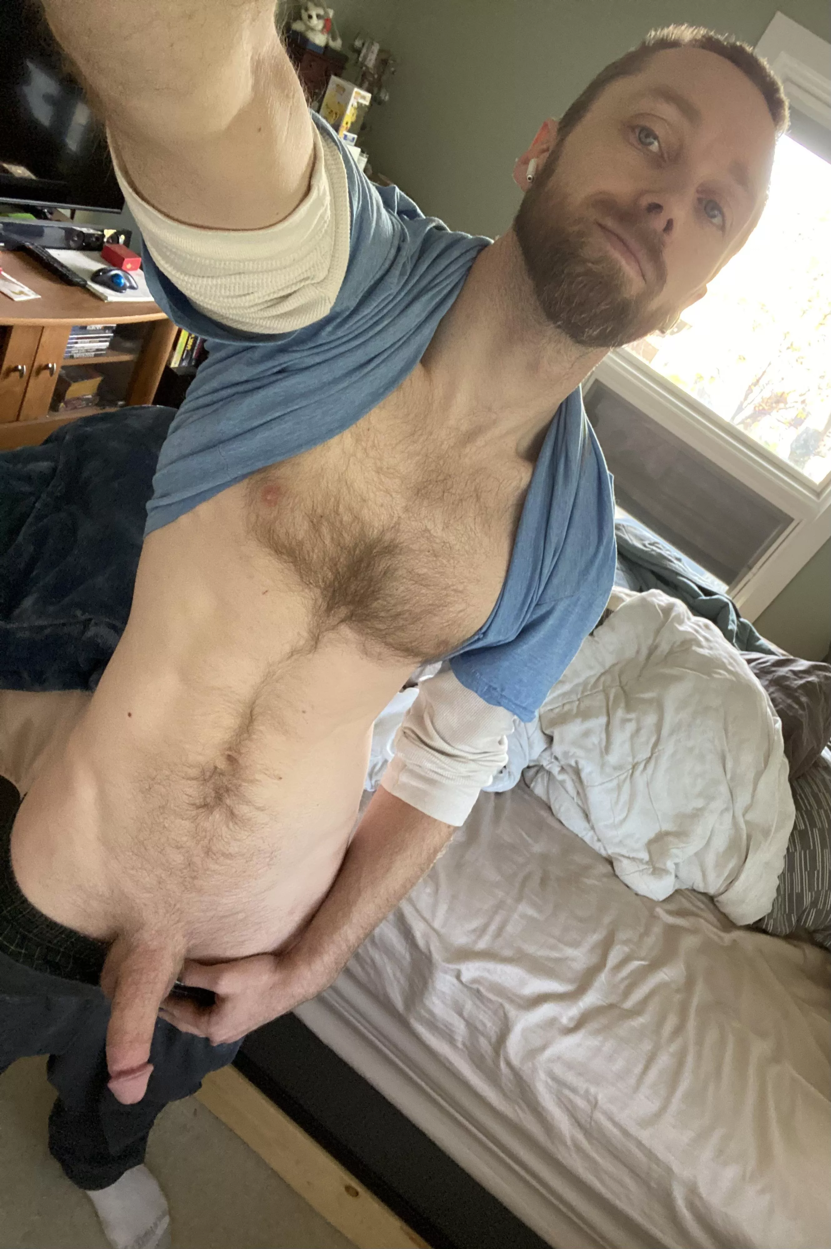 Finally getting up to clean. Wishing I had a hot little maid around instead.