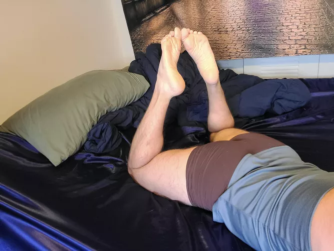 Get back there and lick them. Then get off on my soles and lick them clean again.