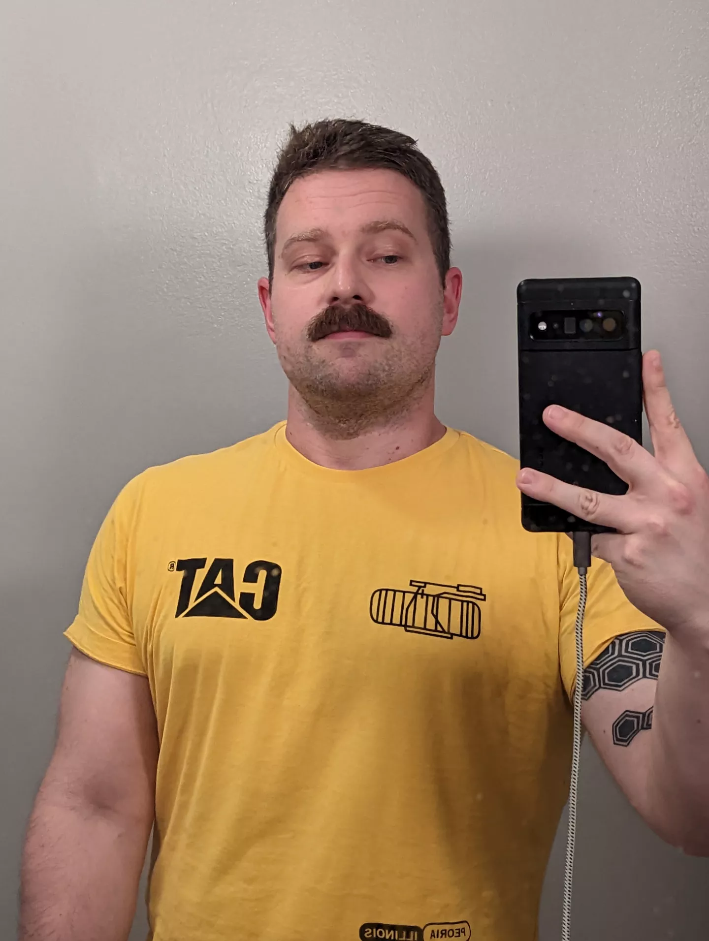 Last night's look. Inspired by Bob the Builder. Can I fix it?! No, I most certainly cannot.