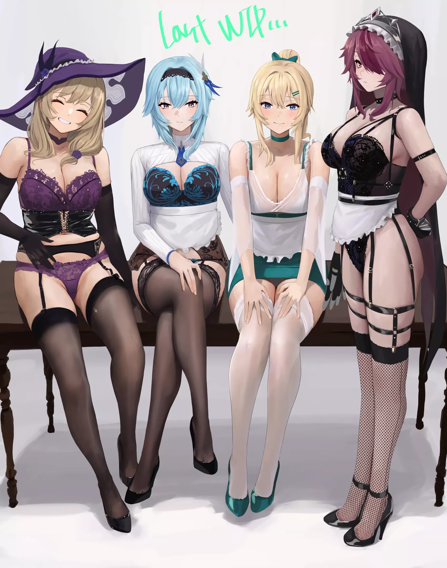 Lisa / Eula / Jean / Rosaria for astounding view (CheLA_777) [Genshin Impact]