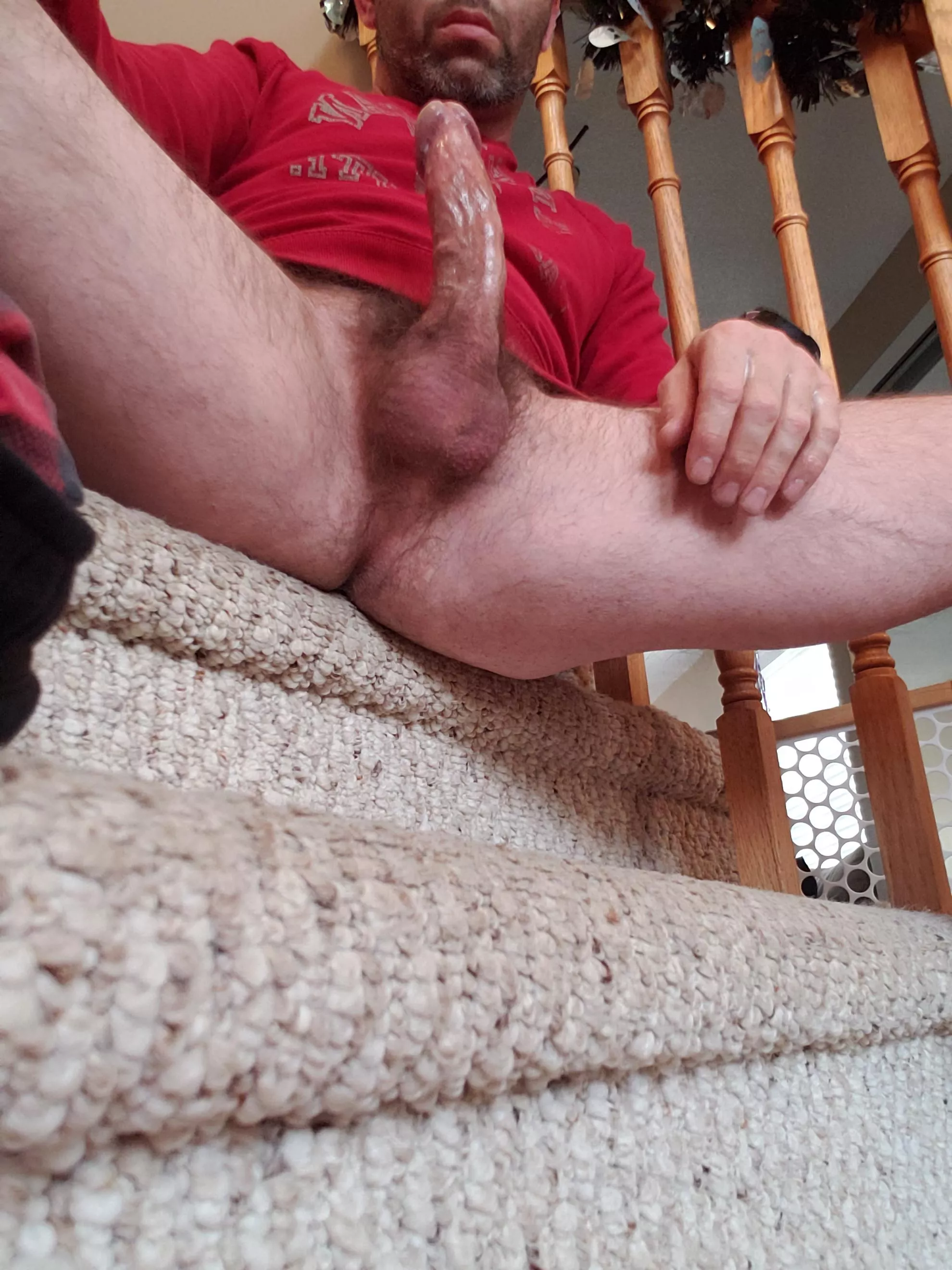 Meet me at the front door and do it on the stairs. (42)