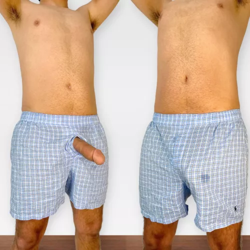 My favorite pair of Polo boxers. In or out?