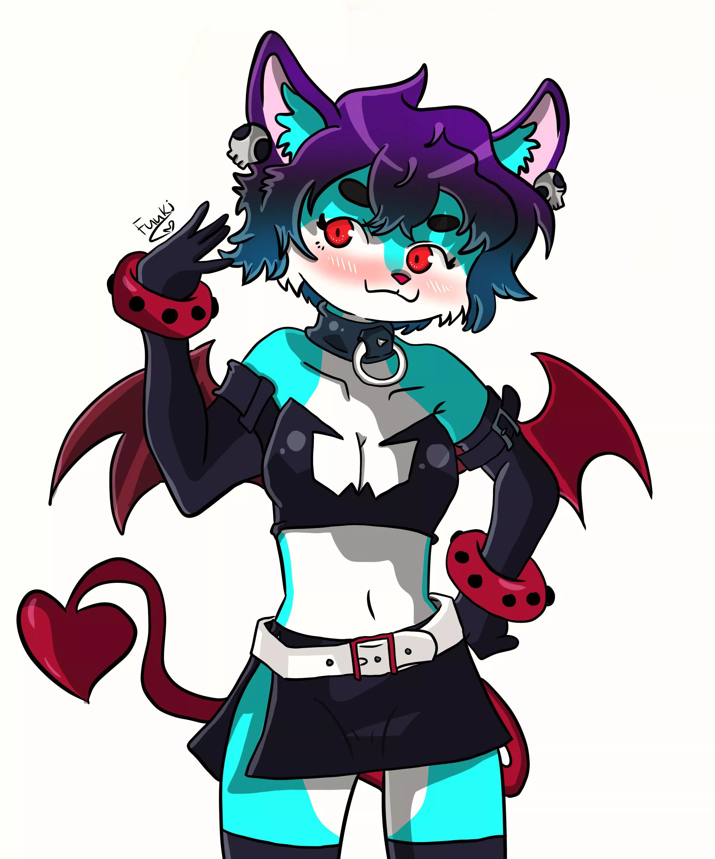 My fursona’s Halloween costume~! Etna from Disgaea, as suggested by a friend. (Fuuki).