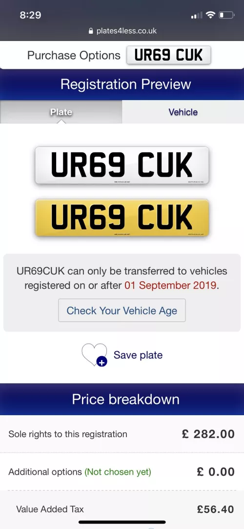 My wife is going off the pill. I have to clean the cream pie her bull leaves inside her. If she gets pregnant she’s buying me this license plate and I have to put it on my car