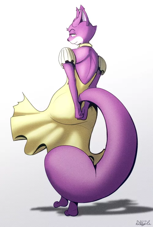 Najima in a Dress (Art by me!)