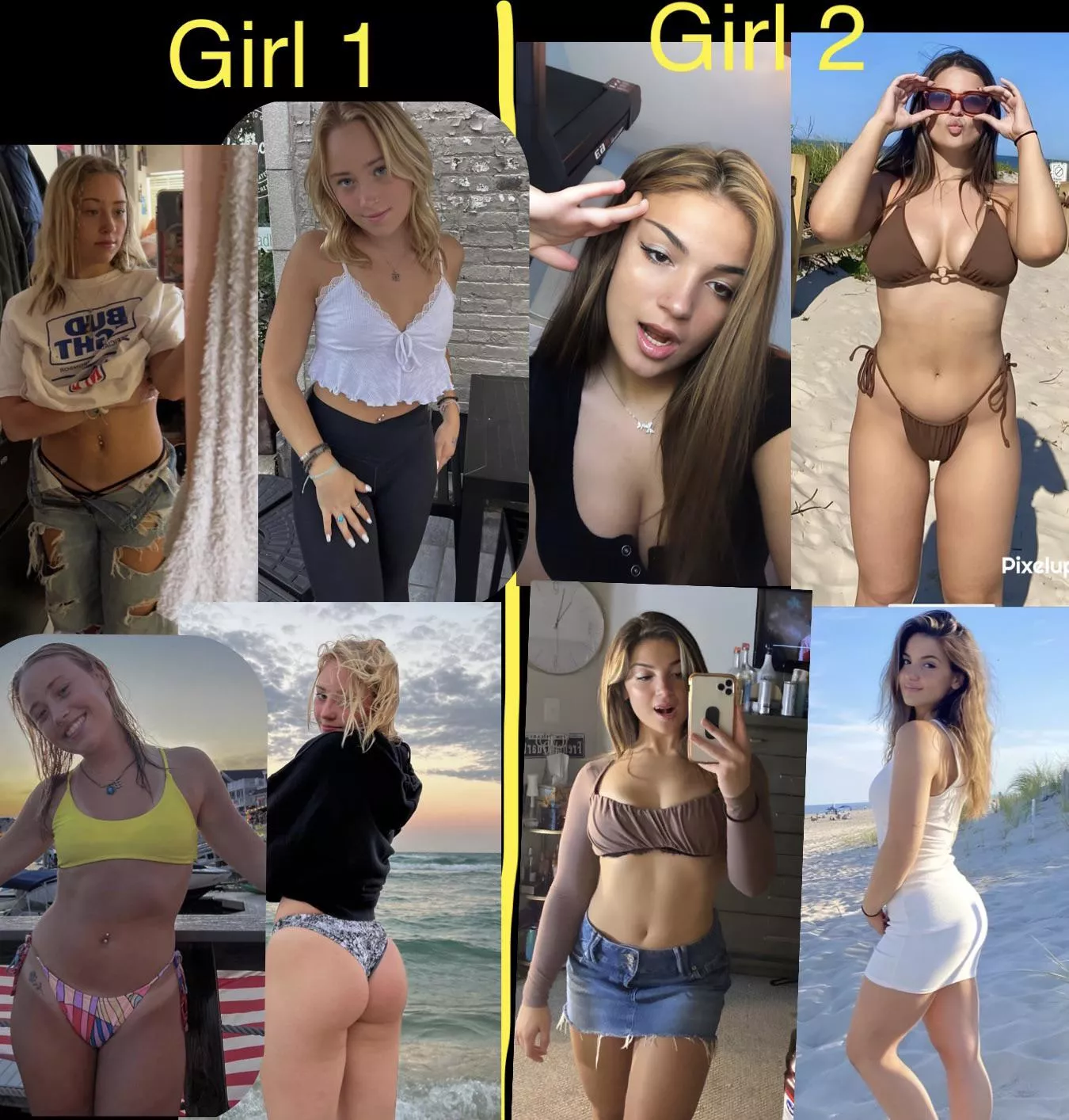 Need cock/jerk/cum/vocal tributes for 2 college girls ik irl. I’ll feed you more if you jerk/cock trib. I’ll send you there socials and nudes after you do a cum tribute video, I have lots of hot pics/tiktoks so hmu (second screen only). Kik:ajackson1