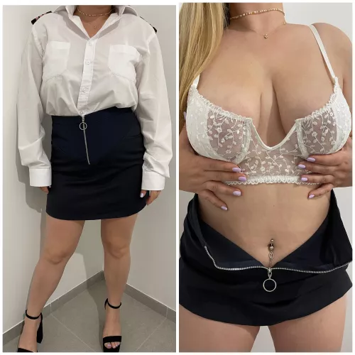 Pilot during day, slut at night !