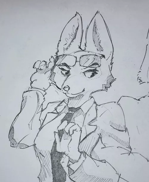 Took a break from digital art and tried some hardcopy sketch :))