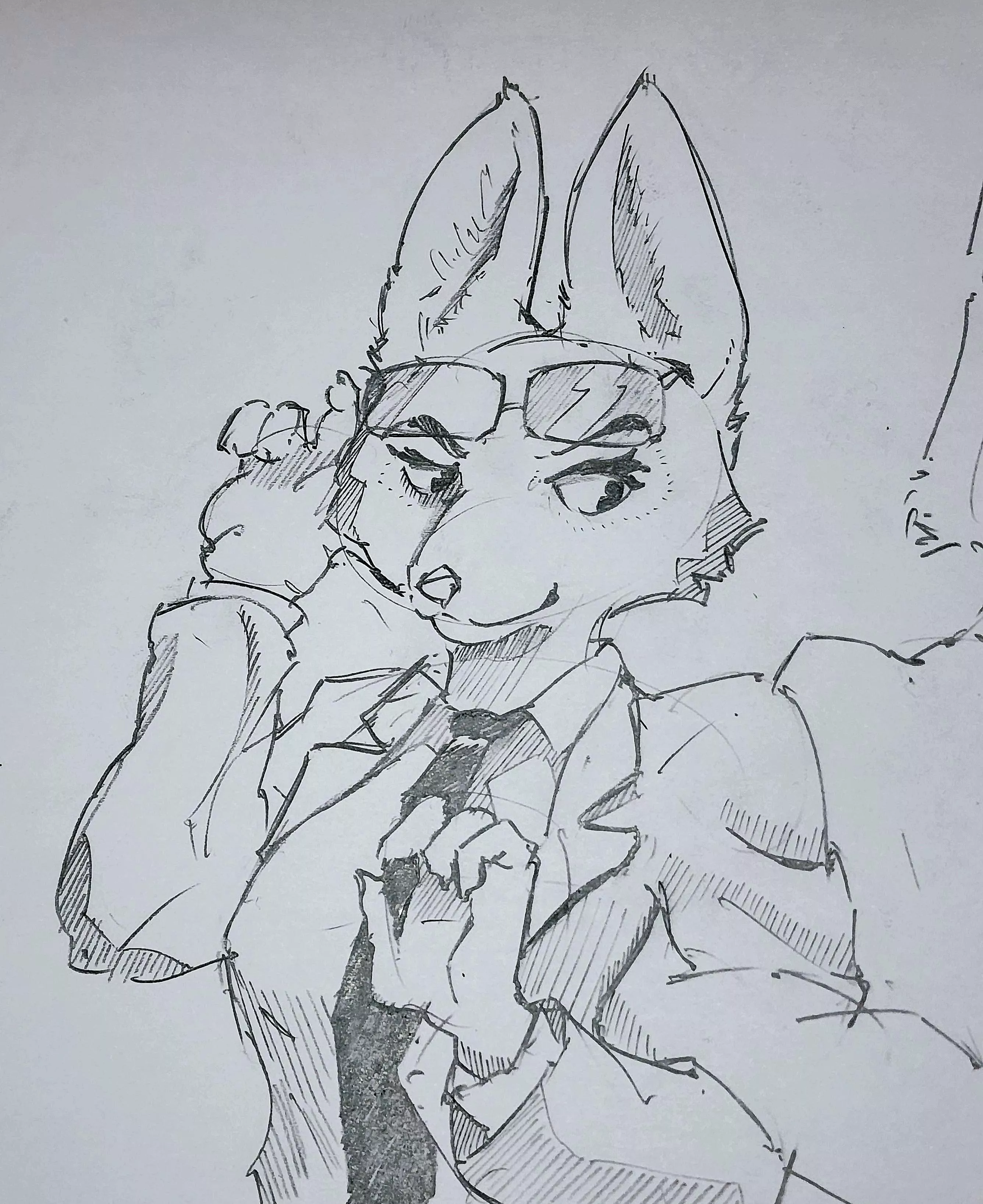 Took a break from digital art and tried some hardcopy sketch :))