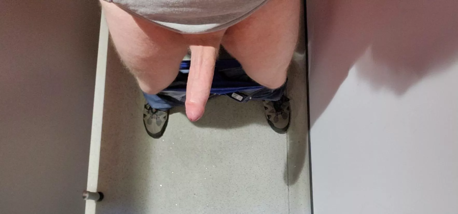 You open the stall and see this