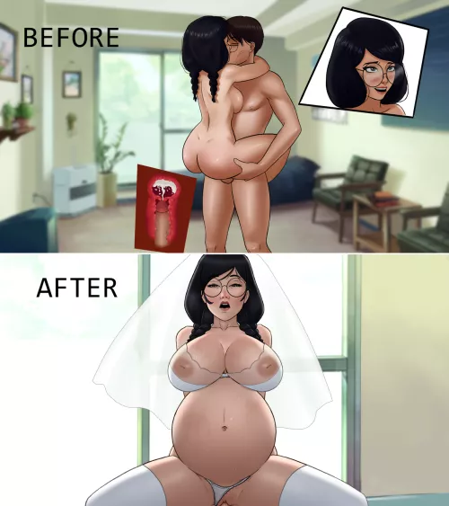 A nice before and after with my cute shy cousin... (Tamas Awakening 0.14) (Info on comments)