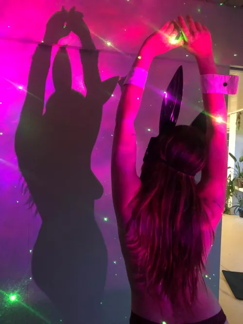 Dancing with my silhouette..