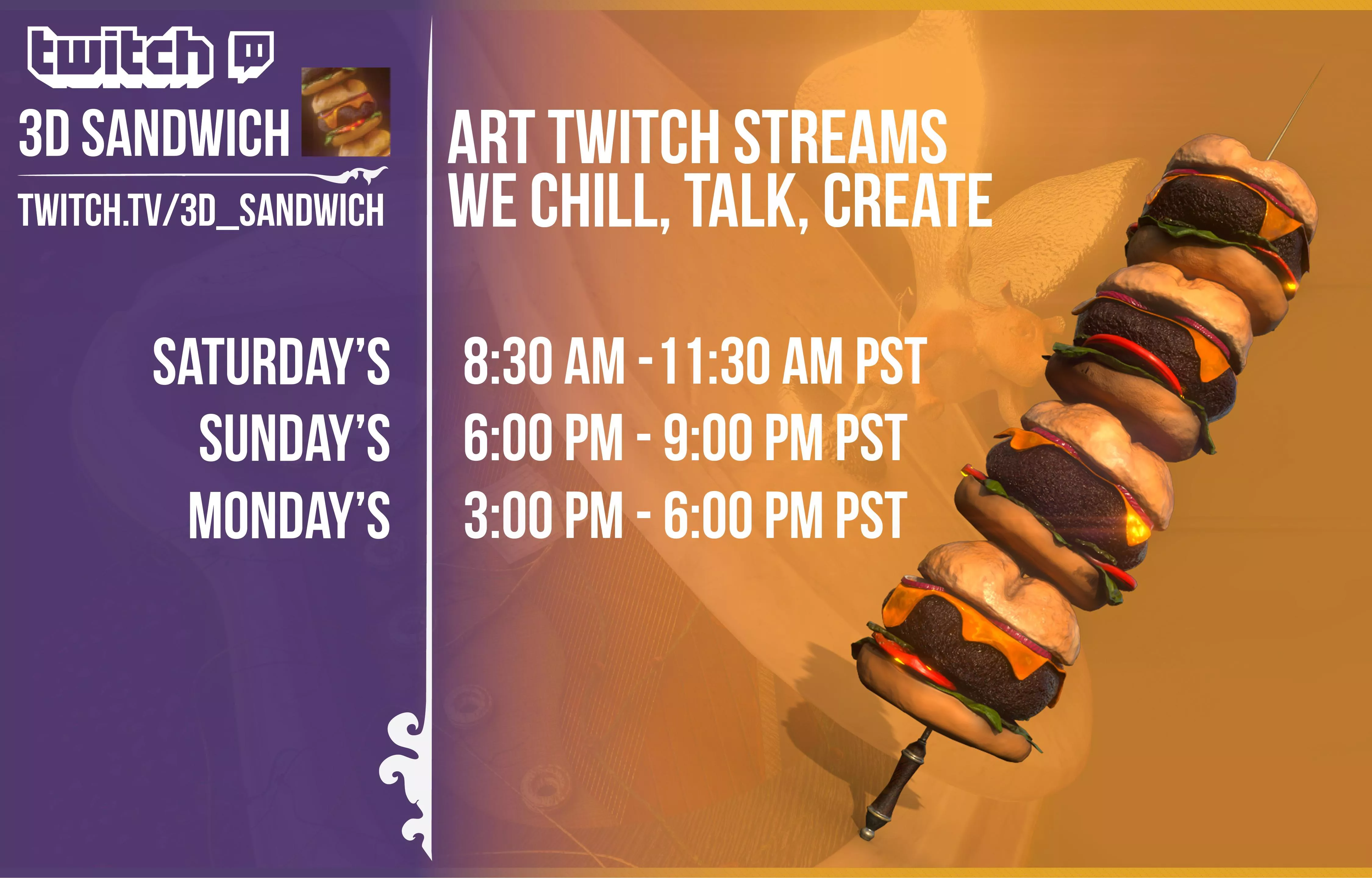 Going live and staying live | https://www.twitch.tv/3D_Sandwich