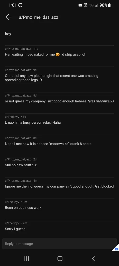 guess you can't be busy irl...