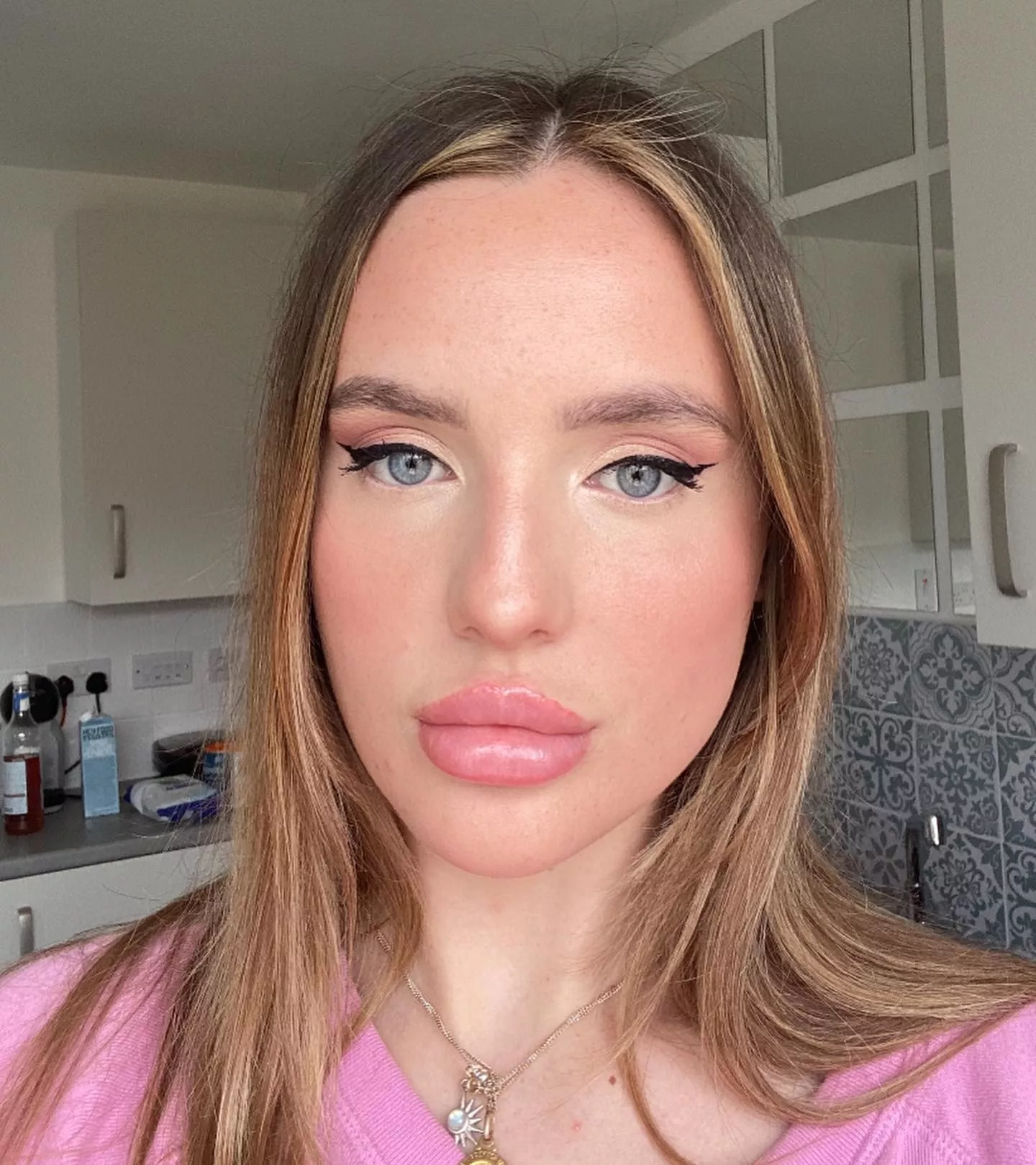 Guys on other subs told me my lip fillers were too much - would you agree or is it still hot to guys who are into bimbos?