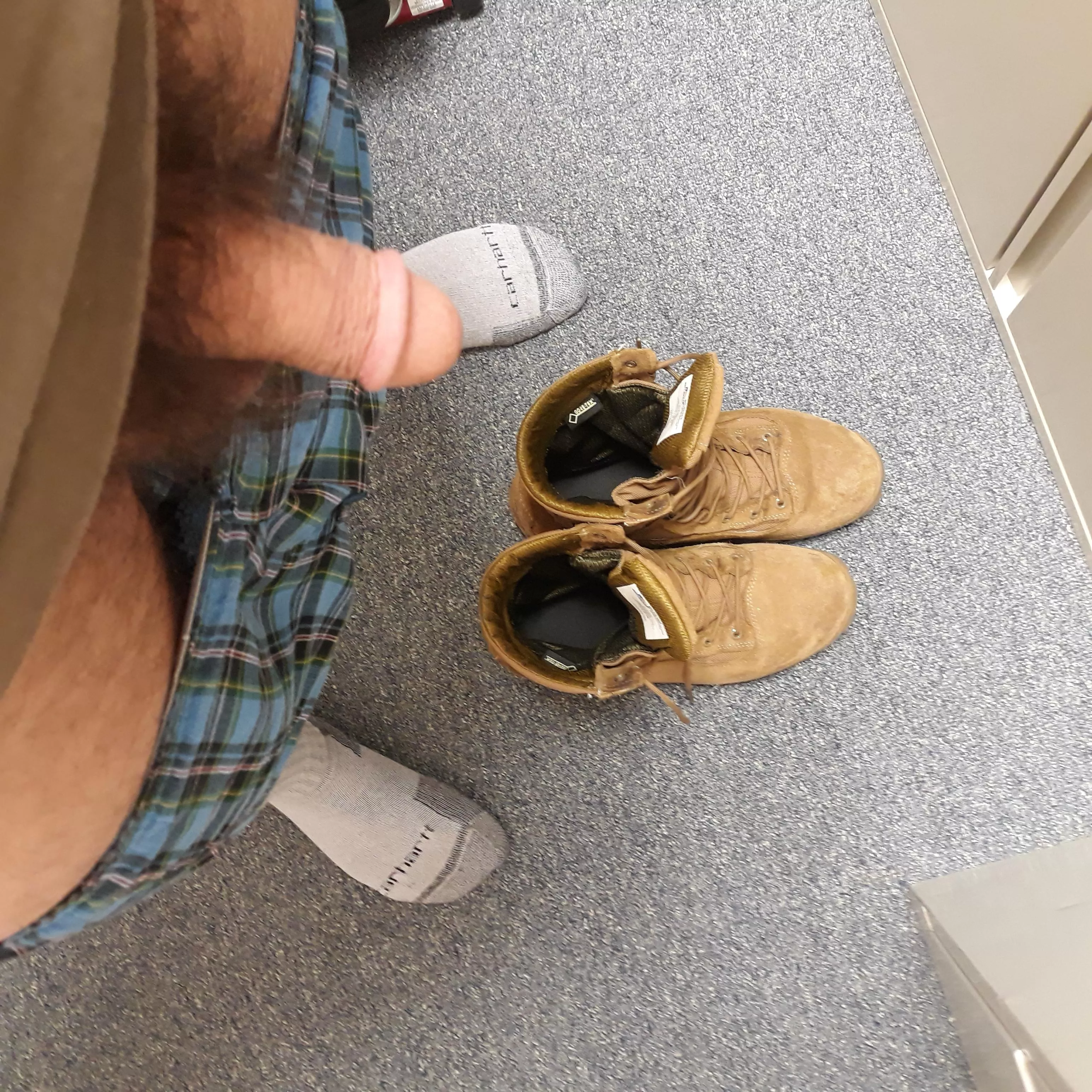 I had to change in an office closet this morning.