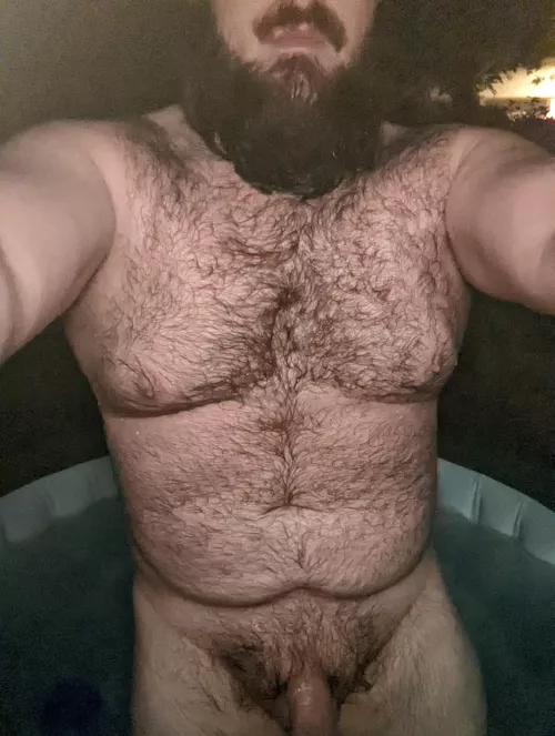 I miss the warm weather, but having access to a hot tub means you can get naked outside anytime!