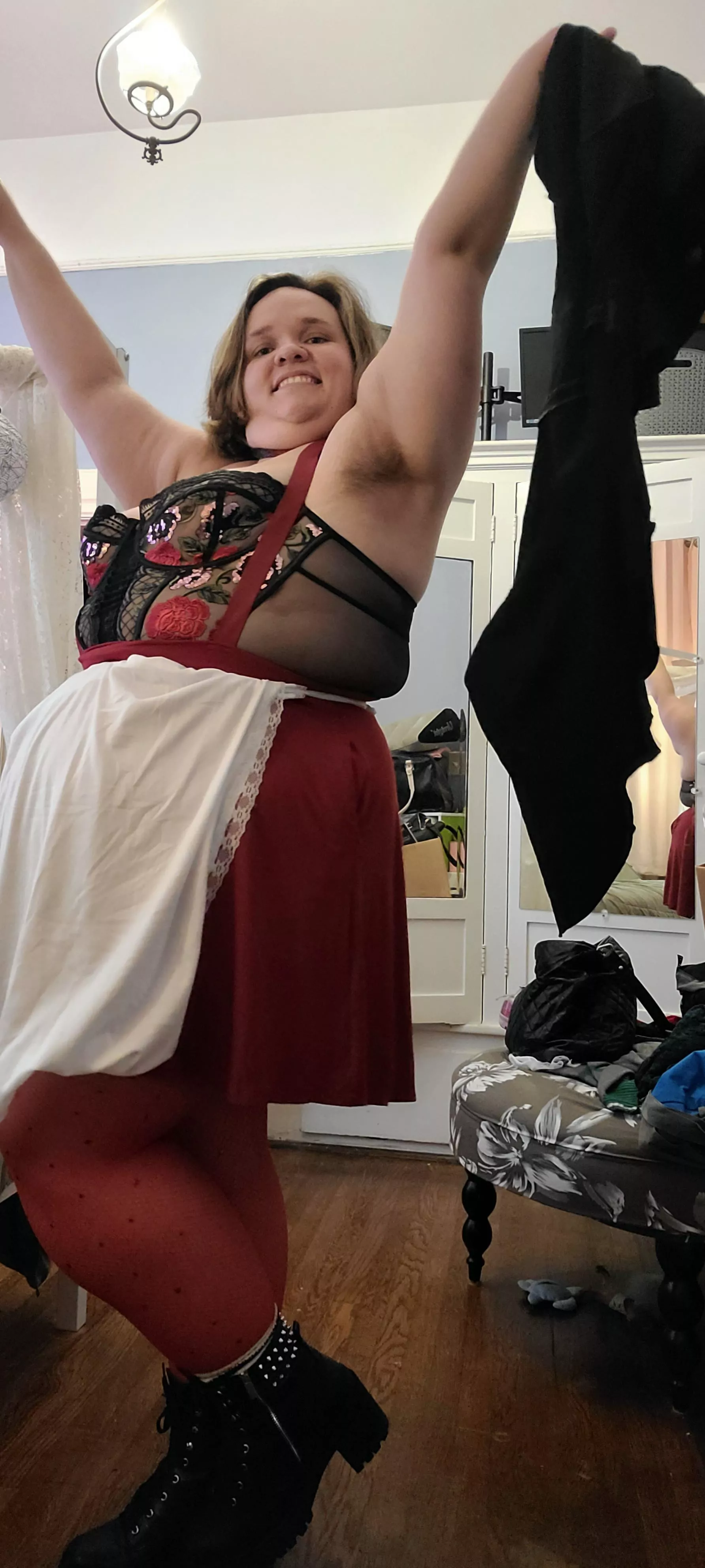 I'd say I had as much fun taking this costume off as I did wearing it!