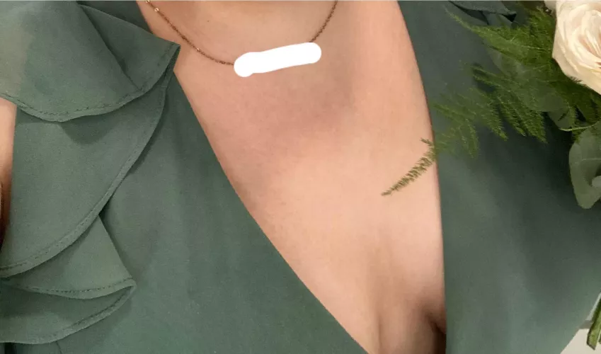 Is this too much cleavage for a bridesmaid?🙈