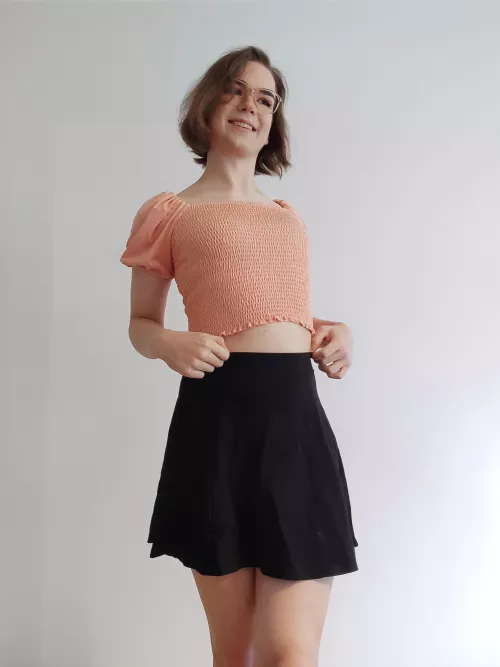 It feels so good to wear a skirt