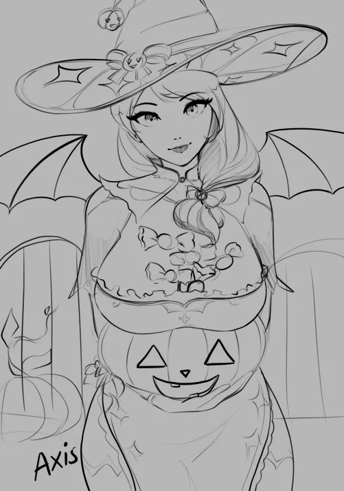 [OC] Halloween Lisa WIP