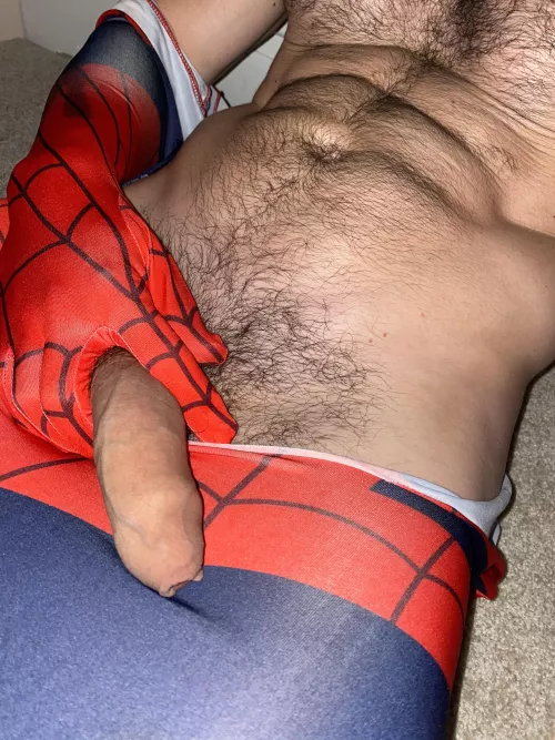 Soft Spidey, getting ready to slay some Sunday bad guys 💦