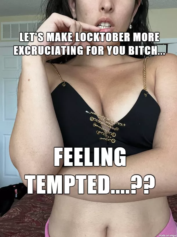 Try not to cum in that cage of yours loser