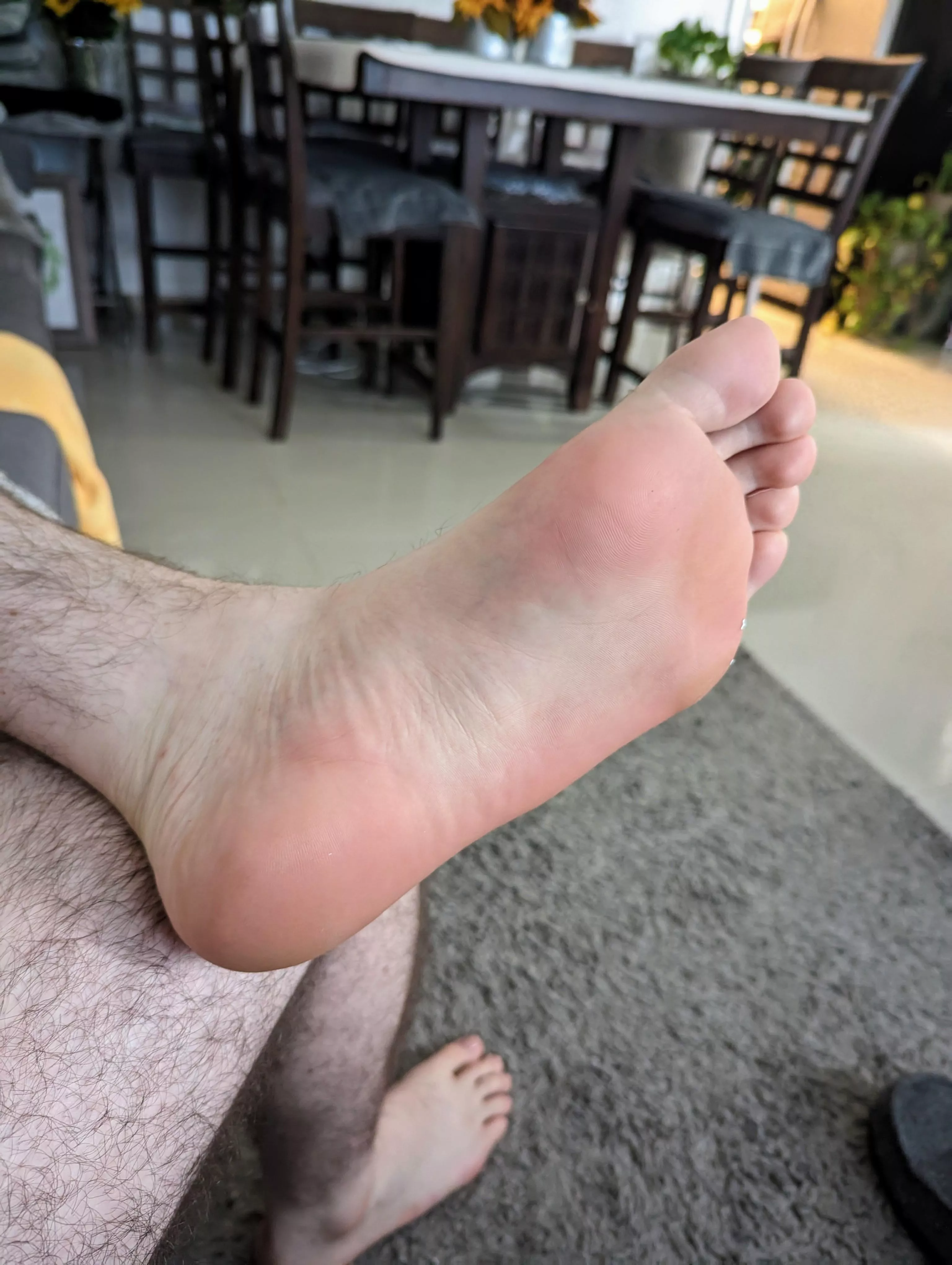 Wish I had someone to rub em while I wait on coffee to brew