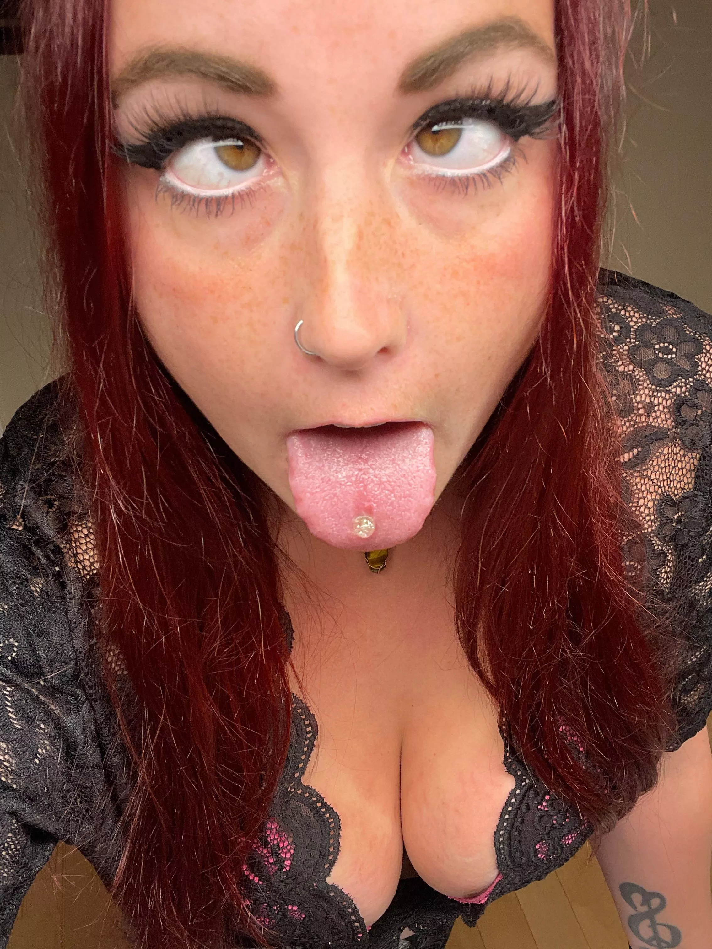 Would you cum on my face or down my throat? 😈