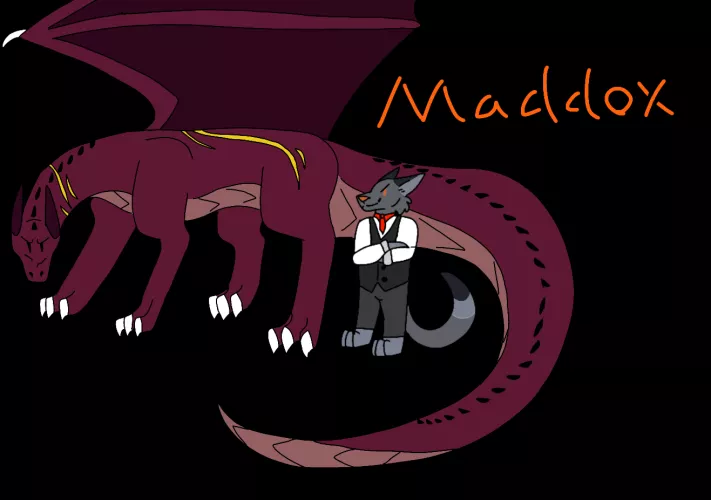 fancy boi with dragon