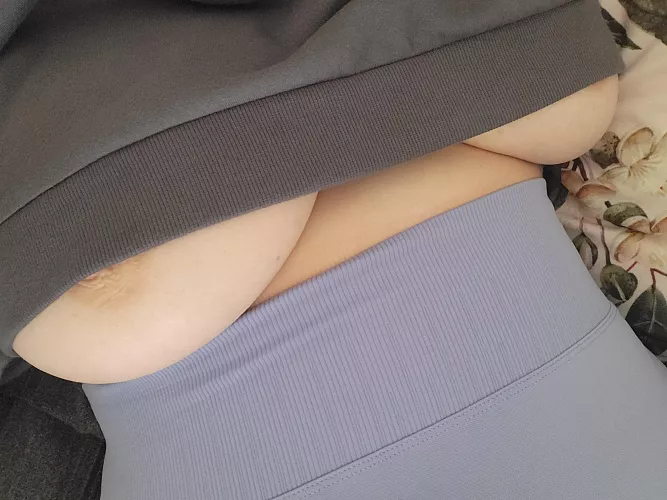 just enough underboob?