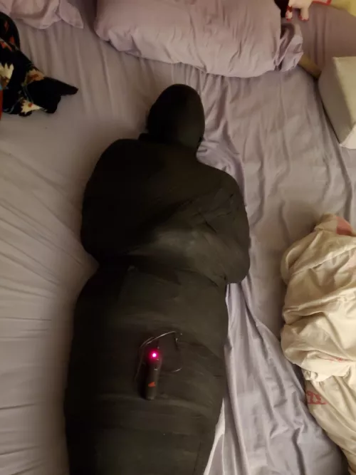 My doll had an amazing time wrapped head to toe