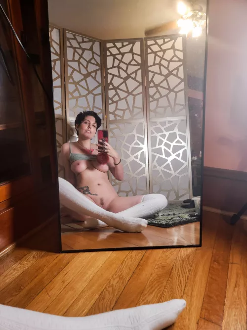 Naked except my socks