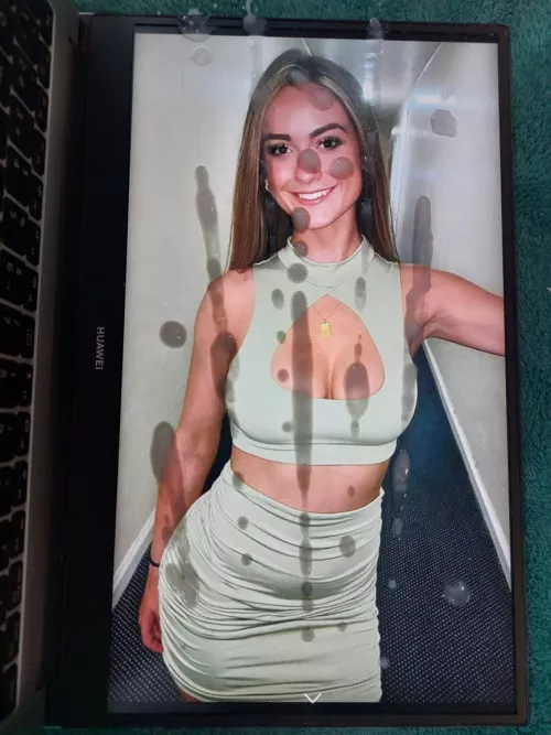 Sexy whore in tight dress cum trib