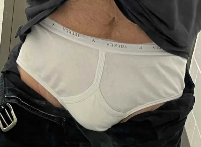 under my work clothes