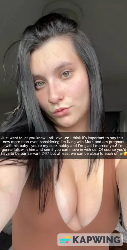 Wife is living with her boyfriend but she still loves you and wants you to know it❤