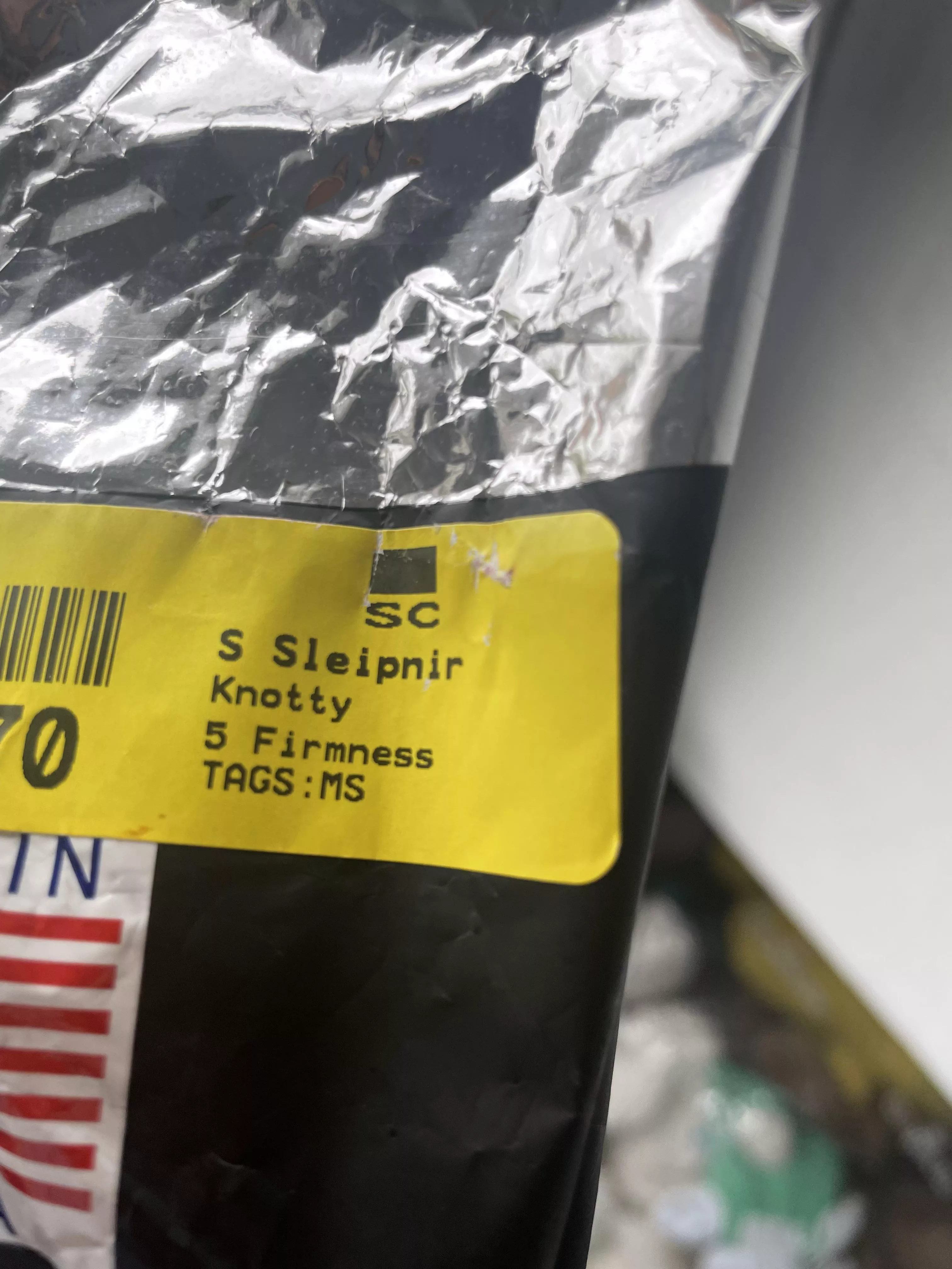 Yellow label, do you know what it means please ?