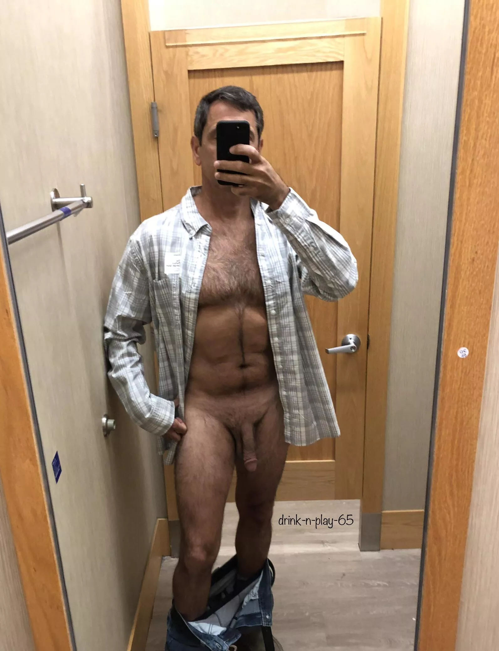Doesn’t everyone drop their pants when they try on a new shirt?