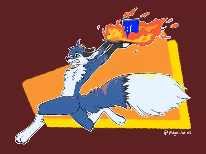 Frozen with Laptop 10062022 by pidge_bites (@pidge_bites)