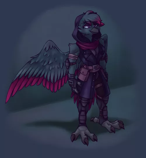 Here's my little Bird thief OC. Her name is Ace. (Art by Me) [OC]